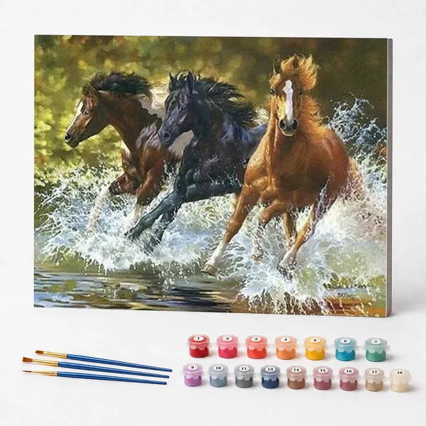 Paint by Numbers Kit – Horses