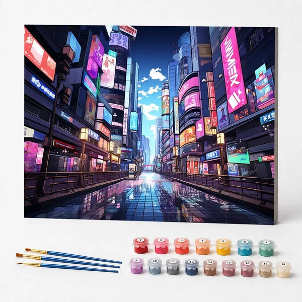 Paint by Numbers Kit – Neon City Center