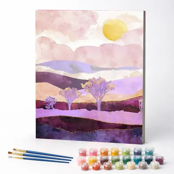 Paint by Numbers Kit – Pastel Sunset