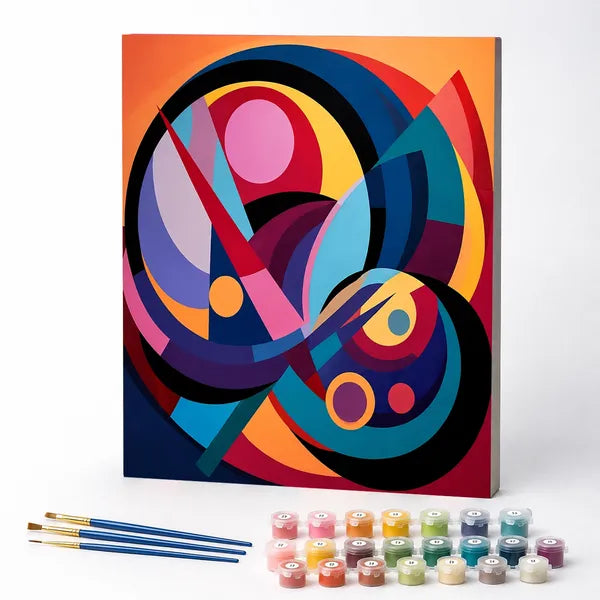 Paint by Numbers Kit – Circles in Harmony