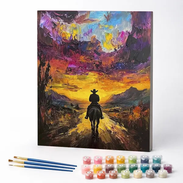 Paint by Numbers Kit – Wild West Cowboy