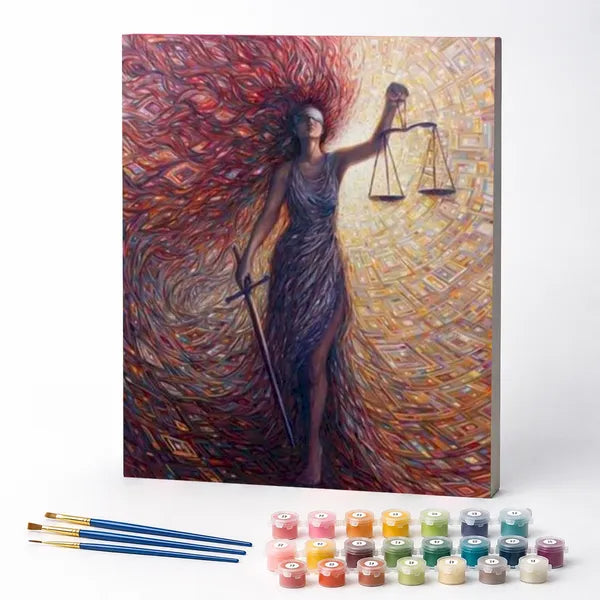 Paint by Numbers Kit – Lady Justice