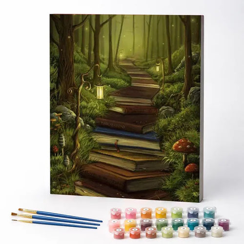 Stairway of Books - Paint by Numbers Kit