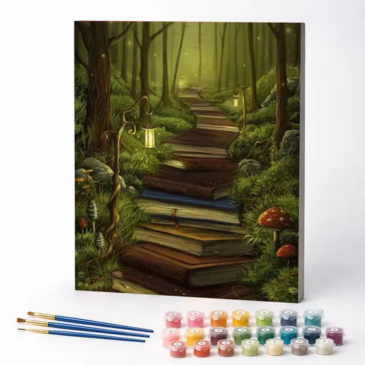 Stairway of Books - Paint by Numbers Kit