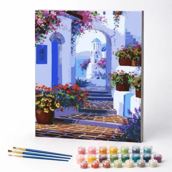 Paint by Numbers Kit – Greek Stairway