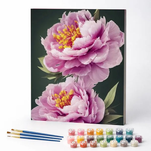 Pink Peonies - Paint by Numbers Kit