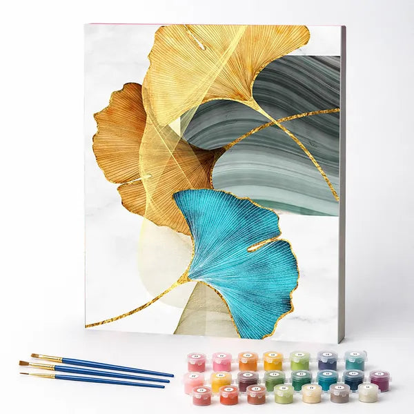 Paint by Numbers Kit – Windblown Leaves