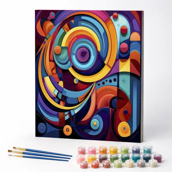 Paint by Numbers Kit – Vibrant Shapes