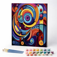 Paint by Numbers Kit – Vibrant Shapes