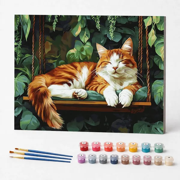 Paint by Numbers Kit – Orange Cat