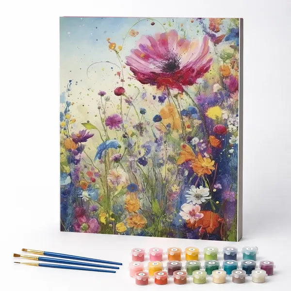 Paint by Numbers Kit – Vibrant Botanical Garden