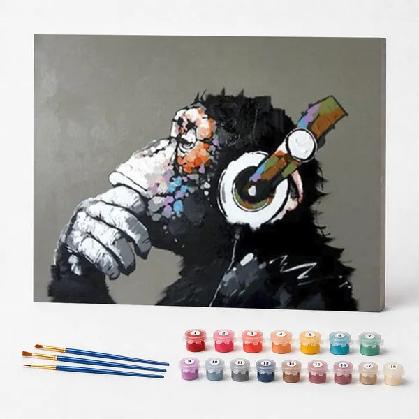 Paint by Numbers Kit – Groovy Chimp