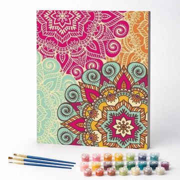 Paint by Numbers Kit – Dancing Mandalas