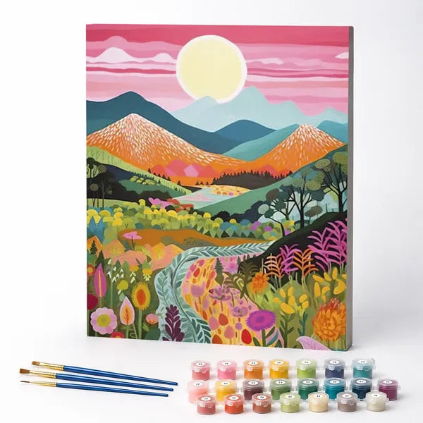 Paint by Numbers Kit – Vibrant Mountains