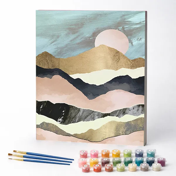 Pastel Mountain Layers - Paint by Numbers Kit