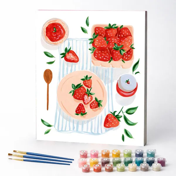 Paint by Numbers Kit – Strawberries