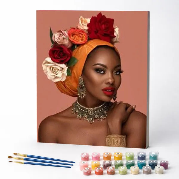 Paint by Numbers Kit – Rose Crown Beauty