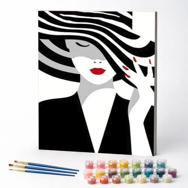 Paint by Numbers Kit – Lady in the Hat