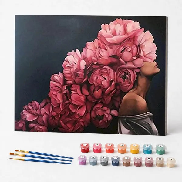 Paint by Numbers Kit – Woman in Bloom