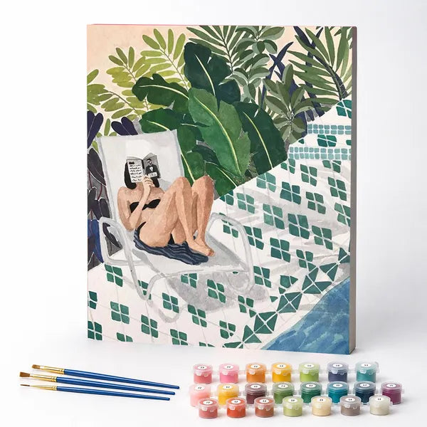 Paint by Numbers Kit – Woman Relaxing in the Sun