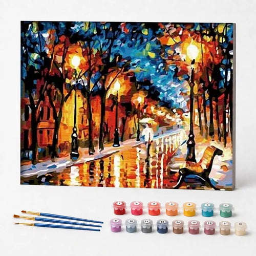 Illuminated Night Walk - Paint by Numbers Kit
