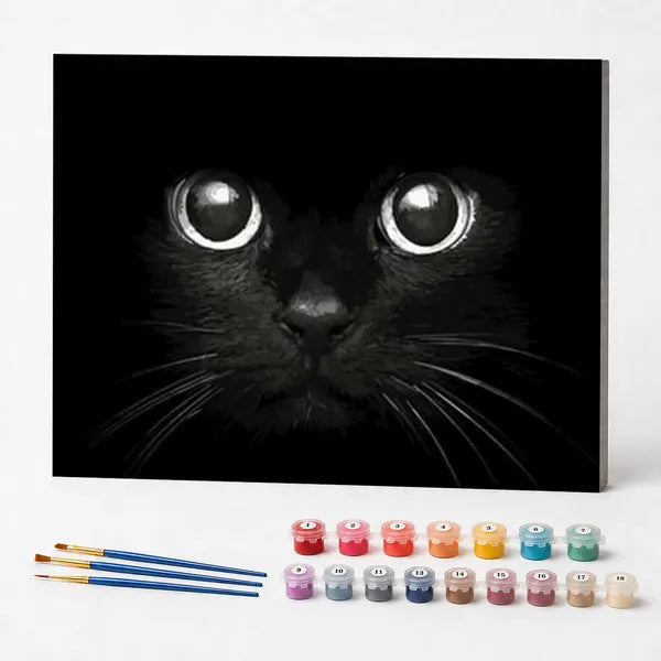Paint by Numbers Kit – Mystic Black Cat