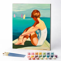 Paint by Numbers Kit – Watching the Sailboats