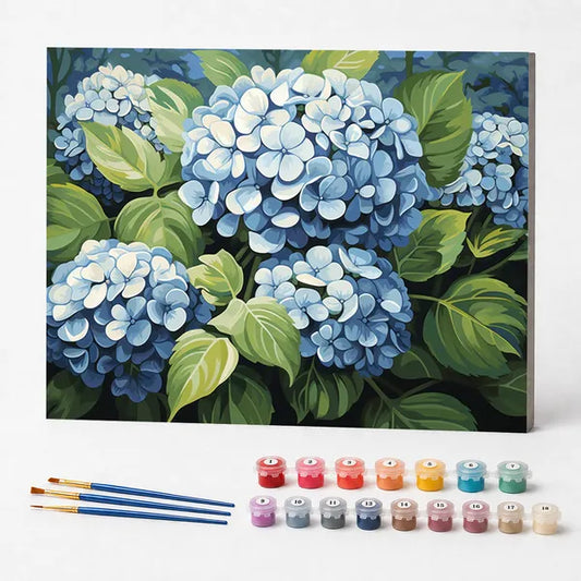 Blooming Blue Orchids - Paint by Numbers Kit