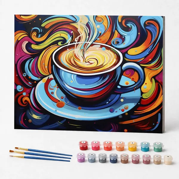 Paint by Numbers Kit – The Magical Flavors of Coffee