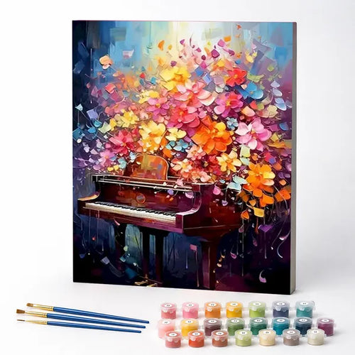 Piano in Bloom - Paint by Numbers Kit