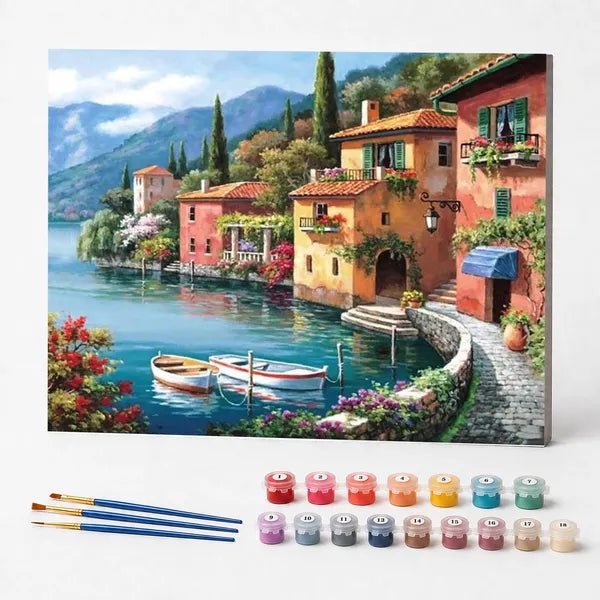 Paint by Numbers Kit – Seaside Harbor
