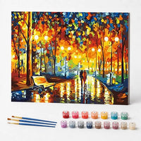 Paint by Numbers Kit – Illuminated Town Square
