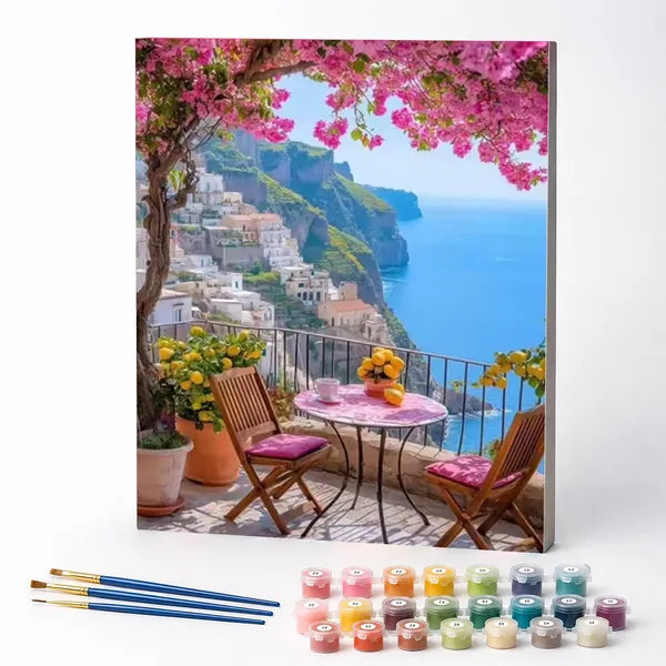 Paint by Numbers Kit – Greek Balcony