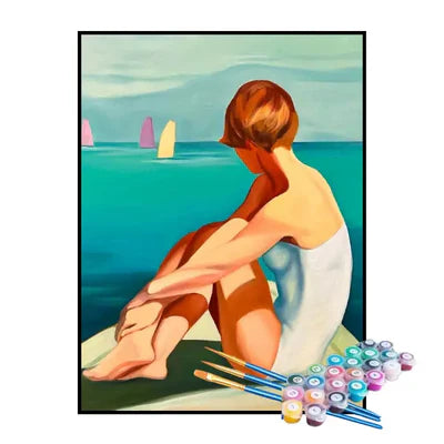 Paint by Numbers Kit – Watching the Sailboats