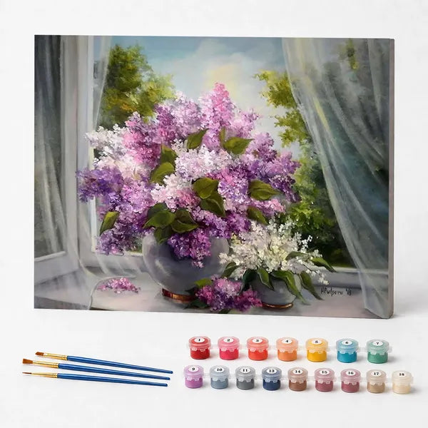 Paint by Numbers Kit – Vase of Flowers