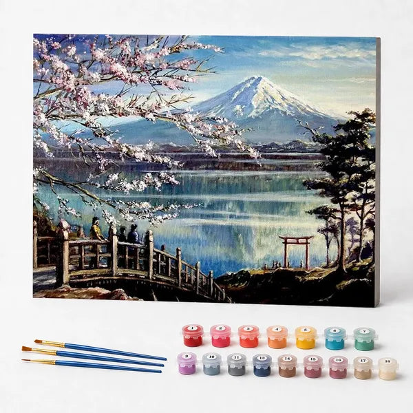 Paint by Numbers Kit – View of Mount Fuji