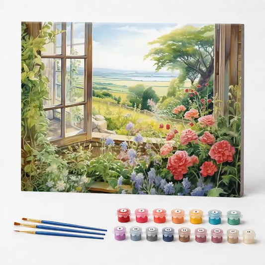Botanical Garden View - Paint by Numbers Kit